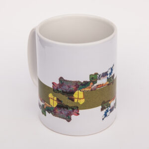 Green Spode Fragment Mug