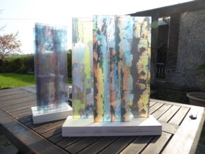 Design on glass Tryptych