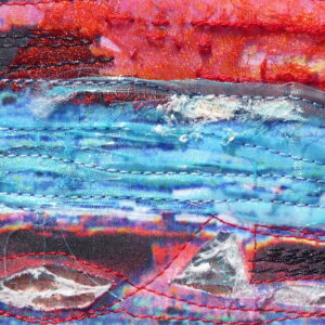 Red Spode close up textile detail
