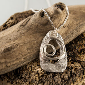 Contemporary Pure Silver pendant