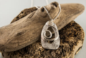Contemporary Pure Silver pendant